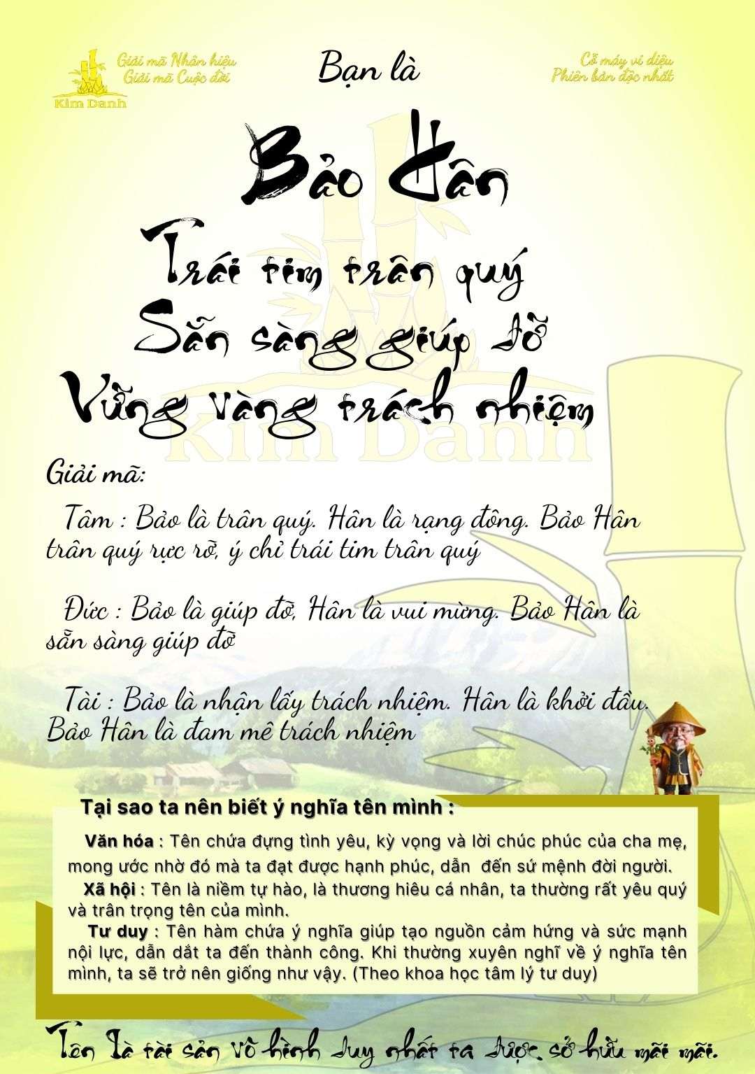 Ý nghĩa tên Bảo Hân