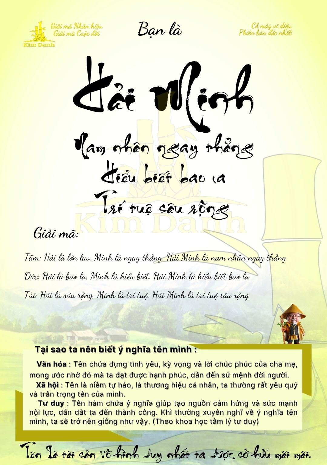 Giải mã ý nghĩa tên Hải Minh