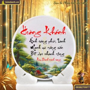 Ý nghĩa tên Hoàng Khánh