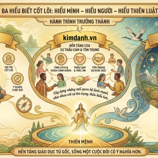 Ba cánh cửa hiểu biết: hiểu mình – hiểu người – hiểu Thiên luật