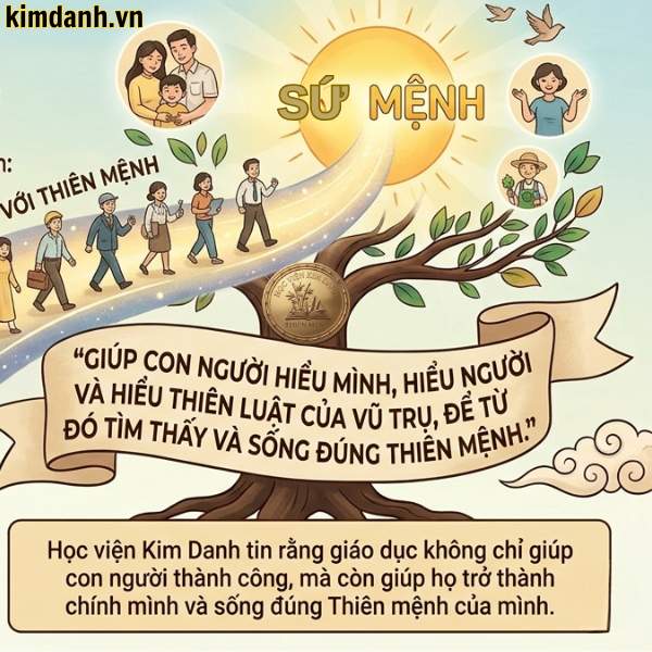 Sứ mệnh của Học viện Kim Danh