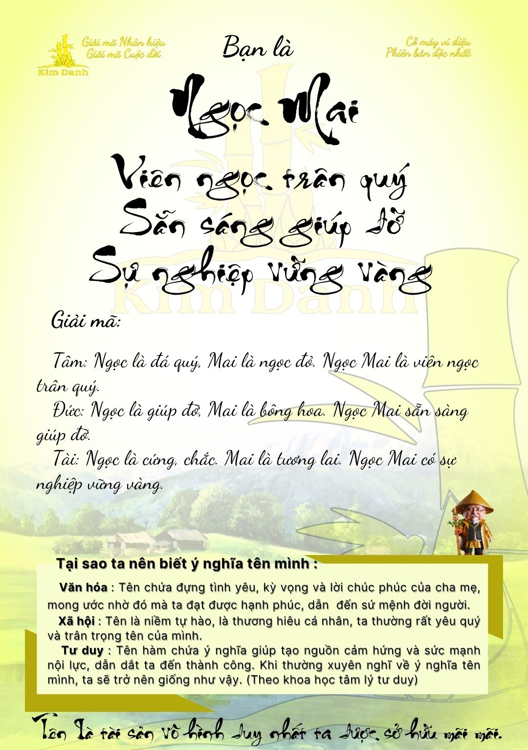Ý nghĩa tên Ngọc Mai 4 Giải mã ý nghĩa tên Ngọc Mai
