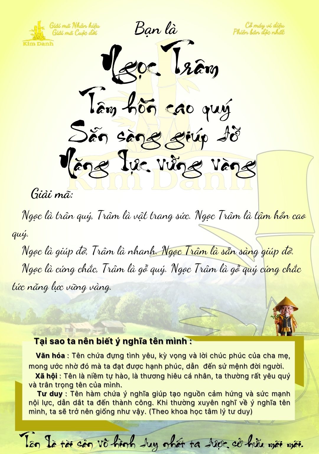 Ý nghĩa tên Ngọc Trâm 4 Giải mã ý nghĩa tên Ngọc Trâm