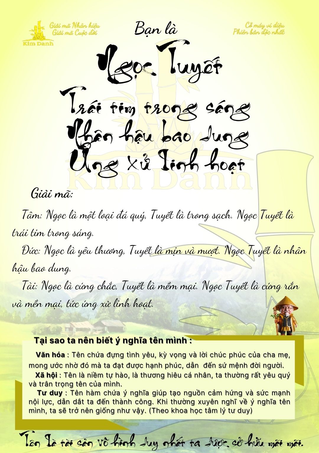 Ý nghĩa tên Ngọc Tuyết 4 Giải mã ý nghĩa tên Ngọc Tuyết