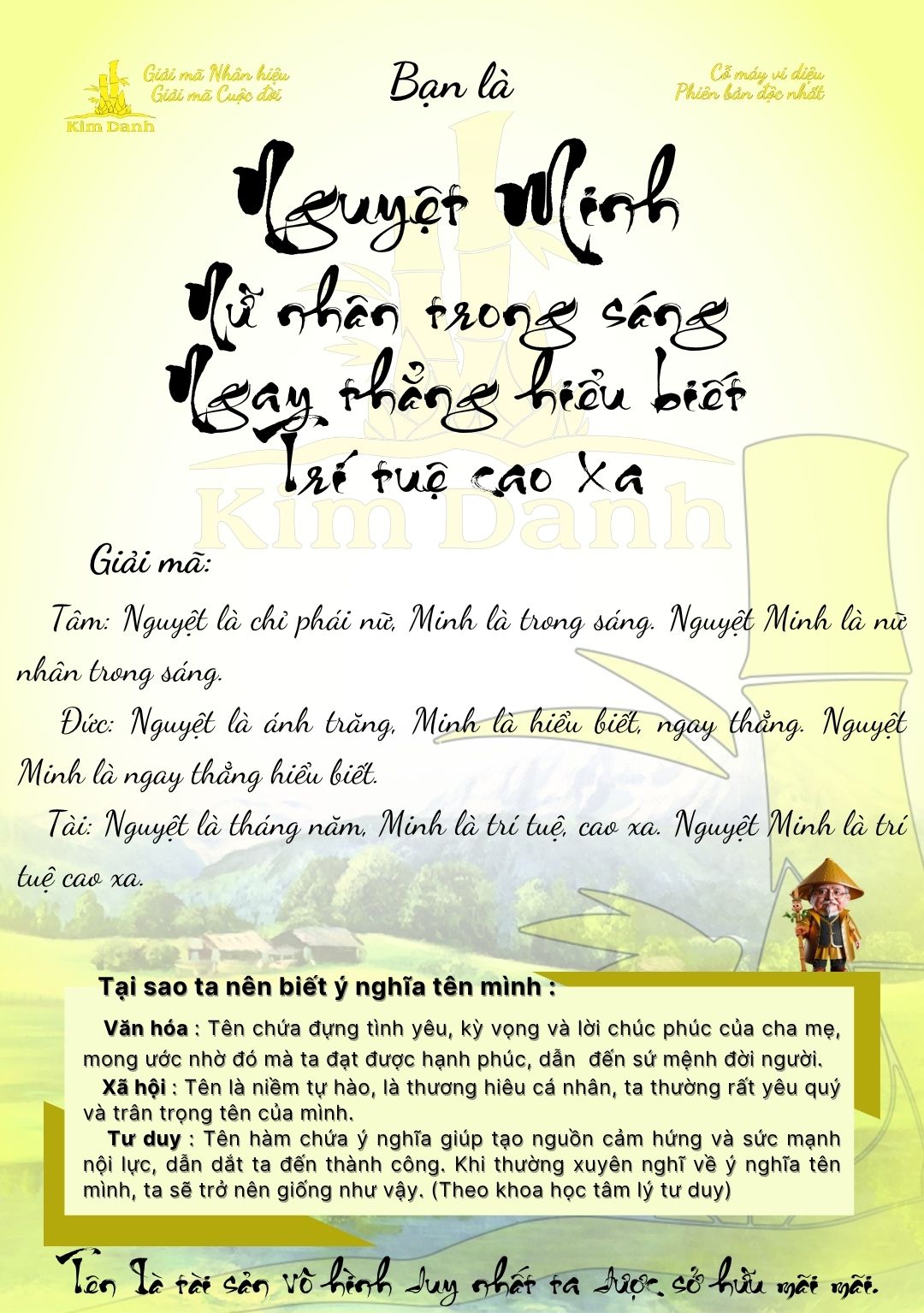 Ý nghĩa tên Nguyệt Minh 4 Giải mã ý nghĩa tên Nguyệt Minh