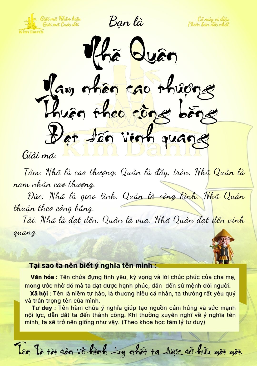 Giãi mã ý nghĩa tên Nhã Quân