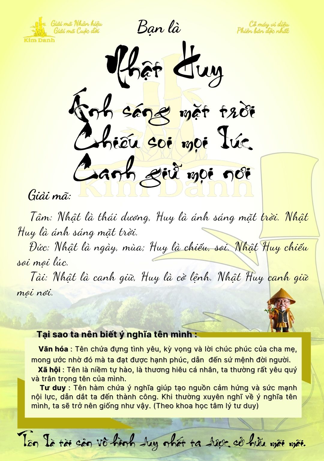 Ý nghĩa tên Nhật Huy 4 Giải mã ý nghĩa tên Nhật Huy
