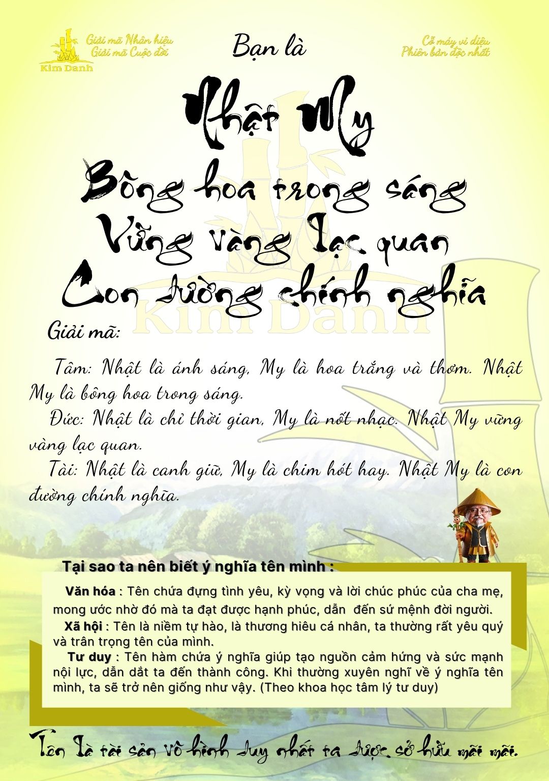 Giải mã ý nghĩa tên Nhật My