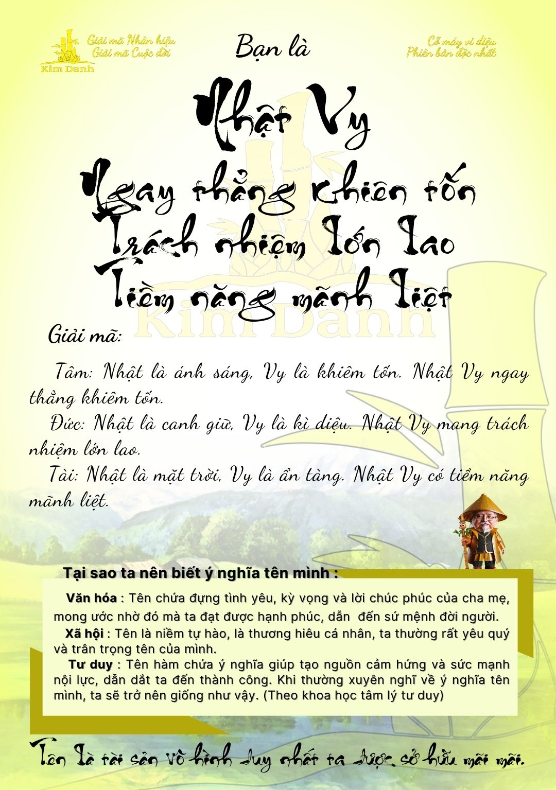 Giải mã ý nghĩa tên Nhật Vy