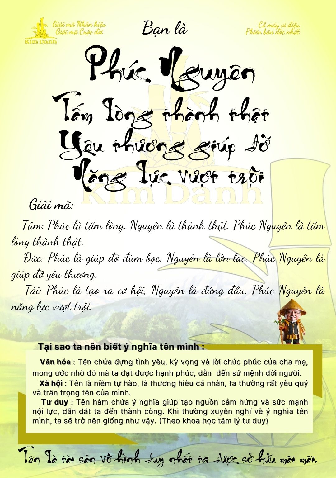 Giải mã ý nghĩa tên Phúc Nguyên