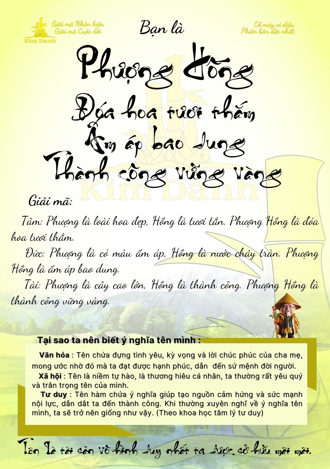 Ý nghĩa tên Phượng Hồng 5 Giải mã ý nghĩa tên Phượng Hồng