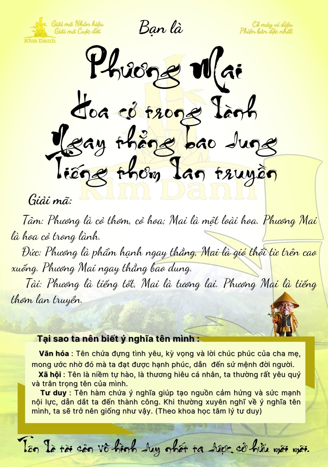 Ý nghĩa tên Phương Mai 5 Giải mã ý nghĩa tên Phương Mai