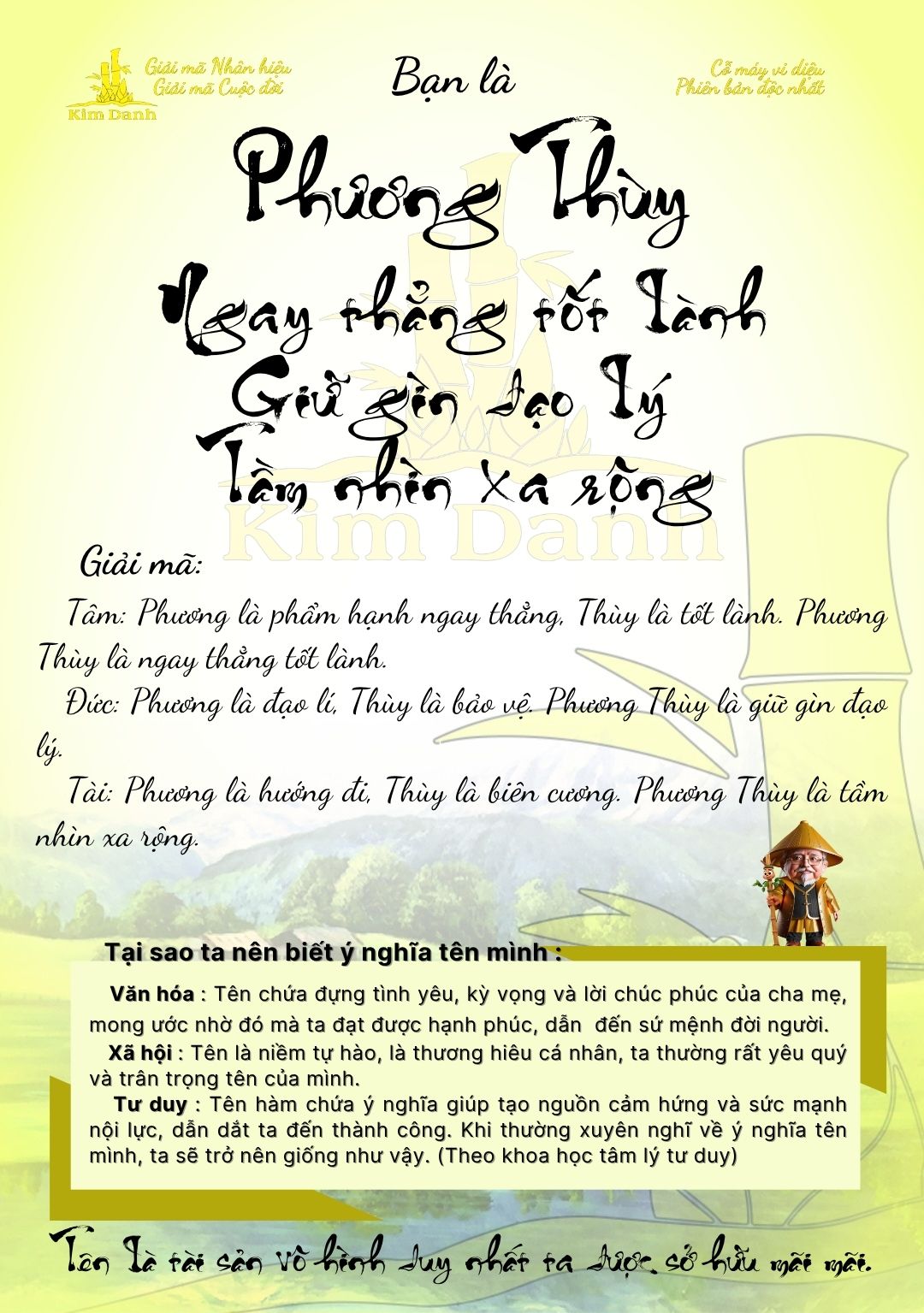 Giải mã ý nghĩa tên Phương Thùy