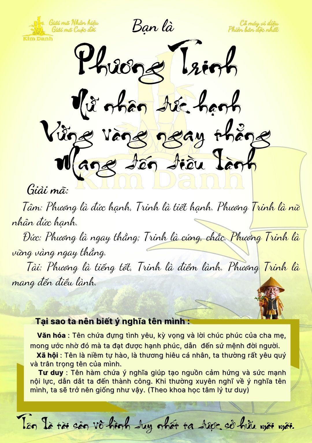 Ý nghĩa tên Phương Trinh 5 Giải mã ý nghĩa tên Phương Trinh