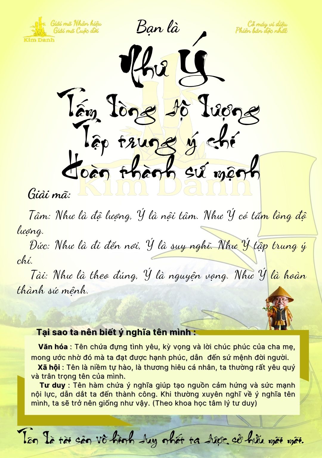 Ý nghĩa tên Như Ý 5 Giải mã ý nghĩa tên Như Ý