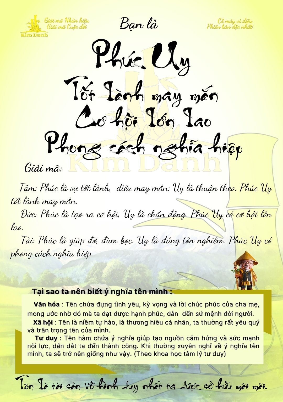 Ý nghĩa tên Phúc Uy 5 Giải mã ý nghĩa tên Phúc Uy