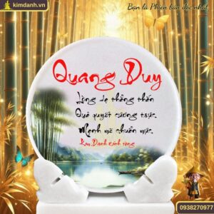 Ý nghĩa tên Quang Duy