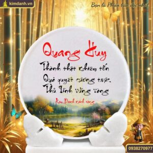 Ý nghĩa tên Quang Huy