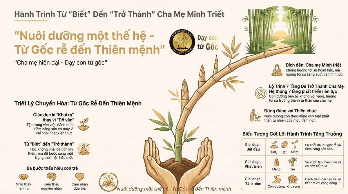 Khoá học dạy con - Từ biết đến trở thành