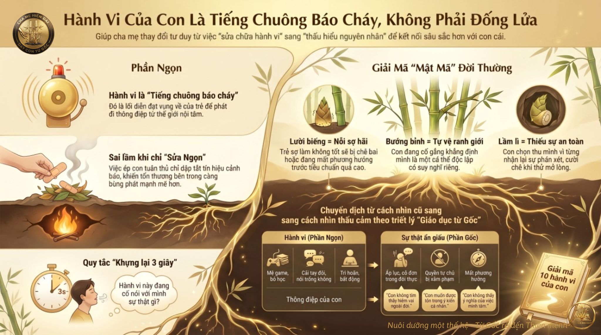 Cha mẹ càng cố sửa hành vi con càng chống đối: Giải mã tín hiệu từ con 4 Mỗi hành vi chống đối đều ẩn chứa một nhu cầu chưa được đáp ứng