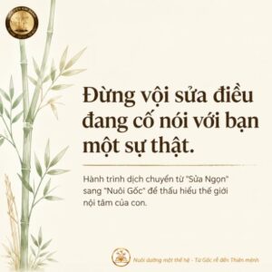 Cha mẹ càng cố sửa hành vi con càng chống đối