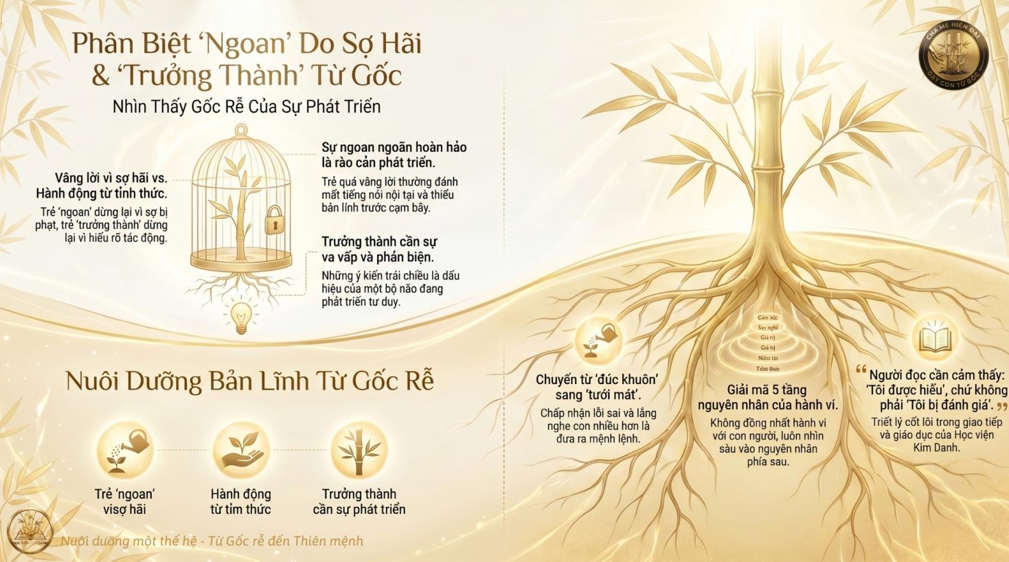 Cha mẹ cần phân biệt rõ ràng giữa "ngoan" và "trưởng thành"