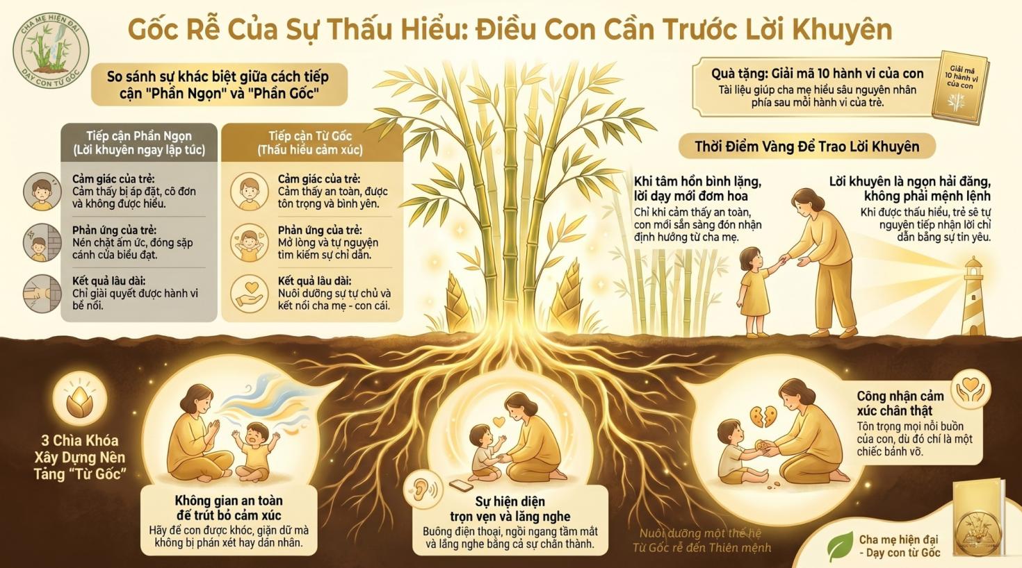 Điều trẻ cần không phải là lời khuyên của cha mẹ 6 Một không gian an toàn để trút bỏ gánh nặng cảm xúc là điều trẻ cần