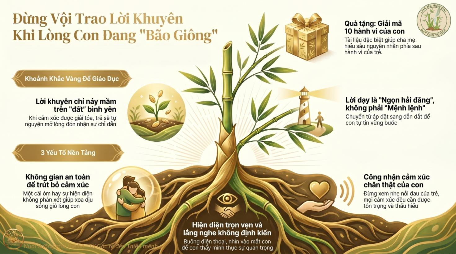 Điều trẻ cần không phải là lời khuyên của cha mẹ 8 Cha mẹ hãy trở thành một bến đỗ bình yên cho con