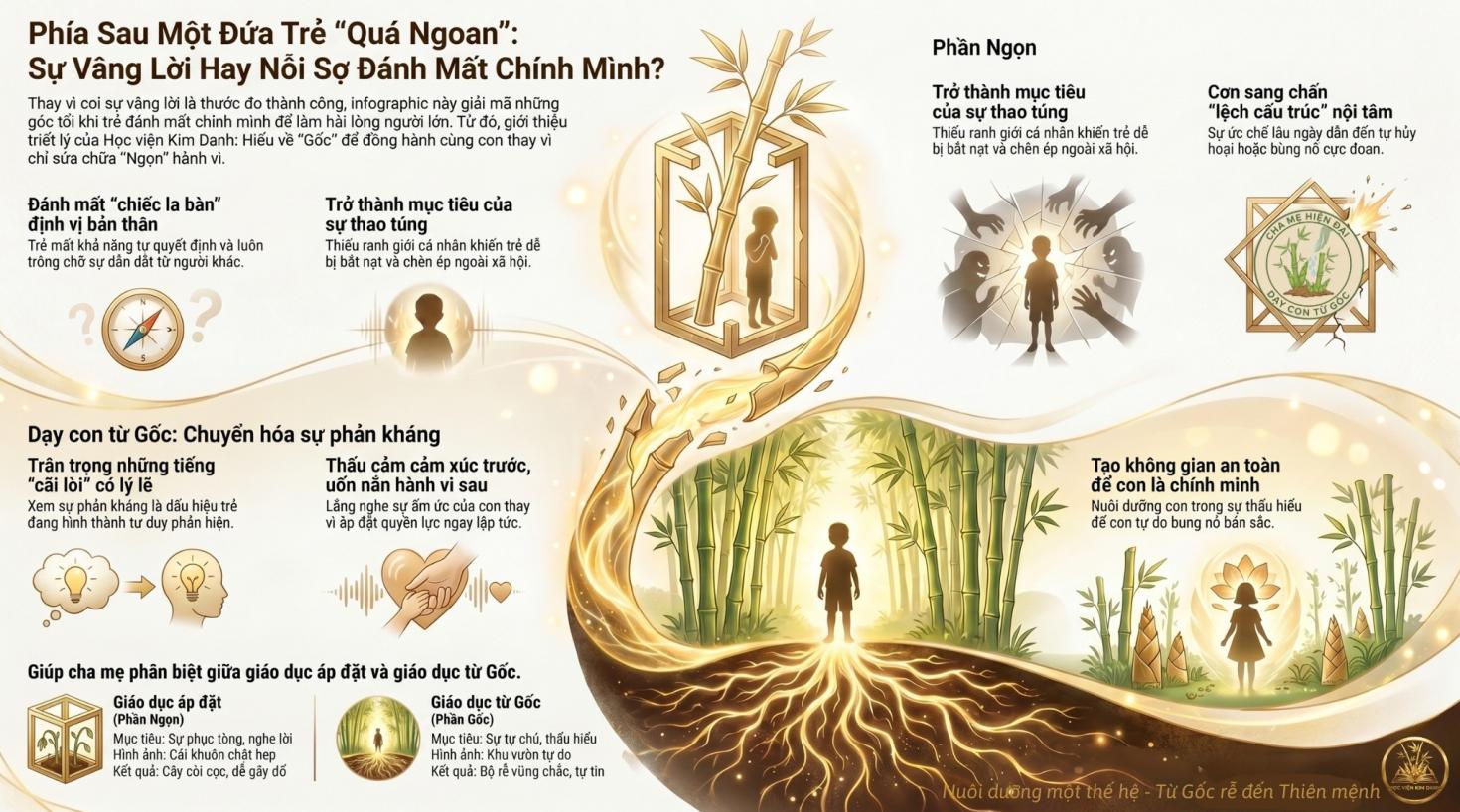 Bề mặt phẳng lặng và thế giới ngầm bị chôn giấu