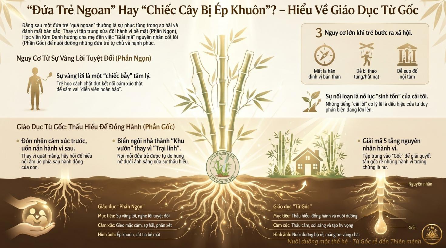 Những nguy cơ vô hình của một đứa trẻ "chỉ biết vâng lời"