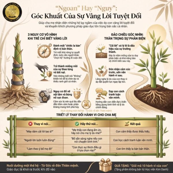 Trẻ chỉ biết vâng lời