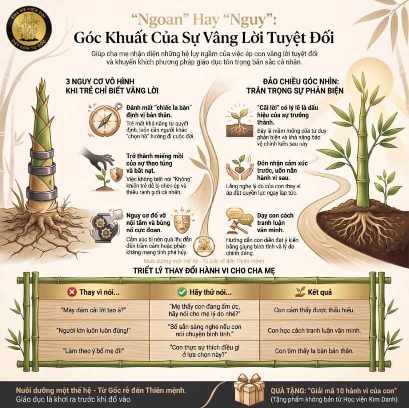 Trẻ chỉ biết vâng lời