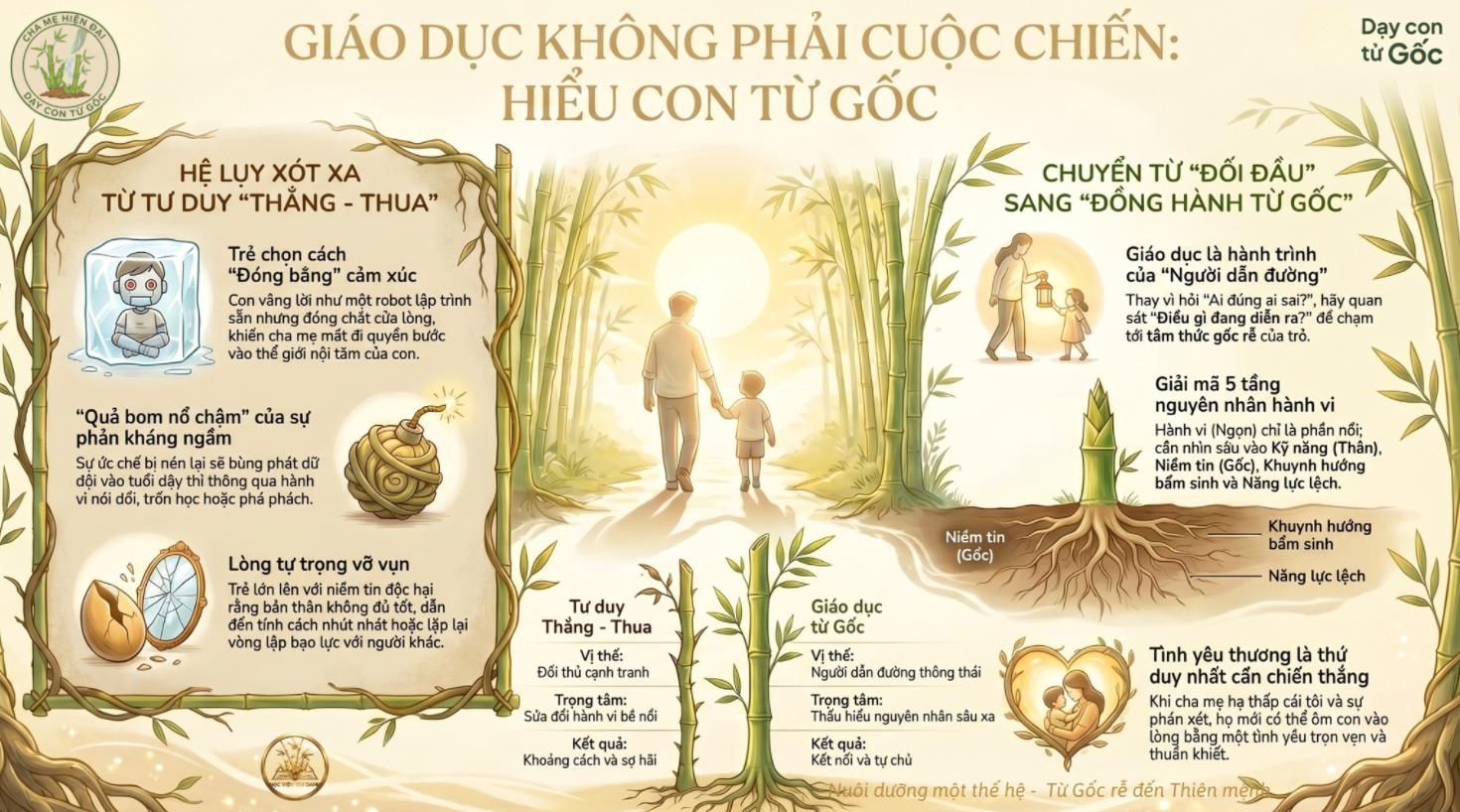Giáo dục không phải cuộc chiến thắng thua giữa cha mẹ và con cái 6 Khi chiếc ghế của cha mẹ bị đặt ngang hàng với con cái