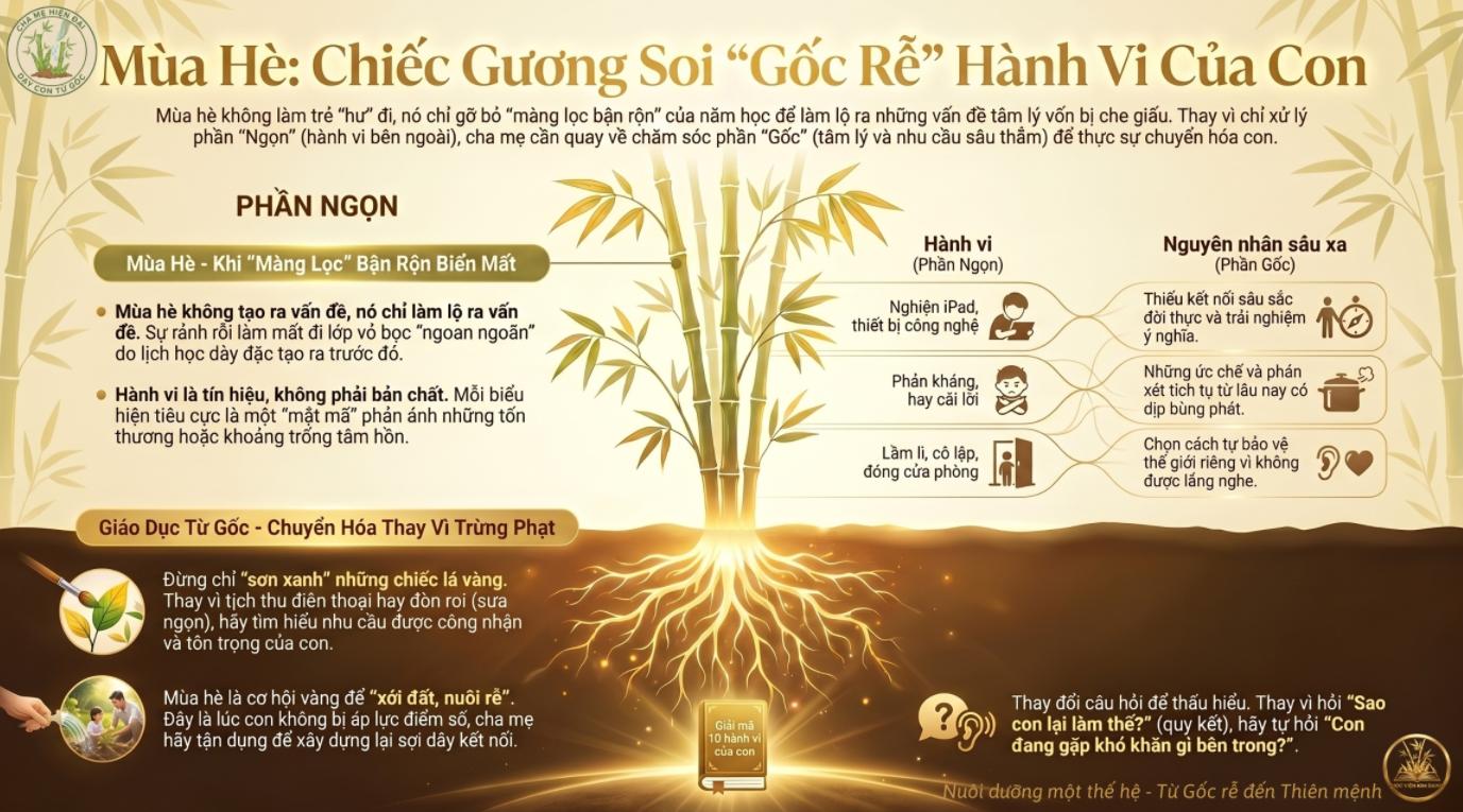 Sửa tâm lý cho con mùa hè: Mùa hè làm con hư hay chỉ làm lộ vấn đề? 4 Mùa hè làm con hư hay chỉ làm lộ những vấn đề đang tồn tại?