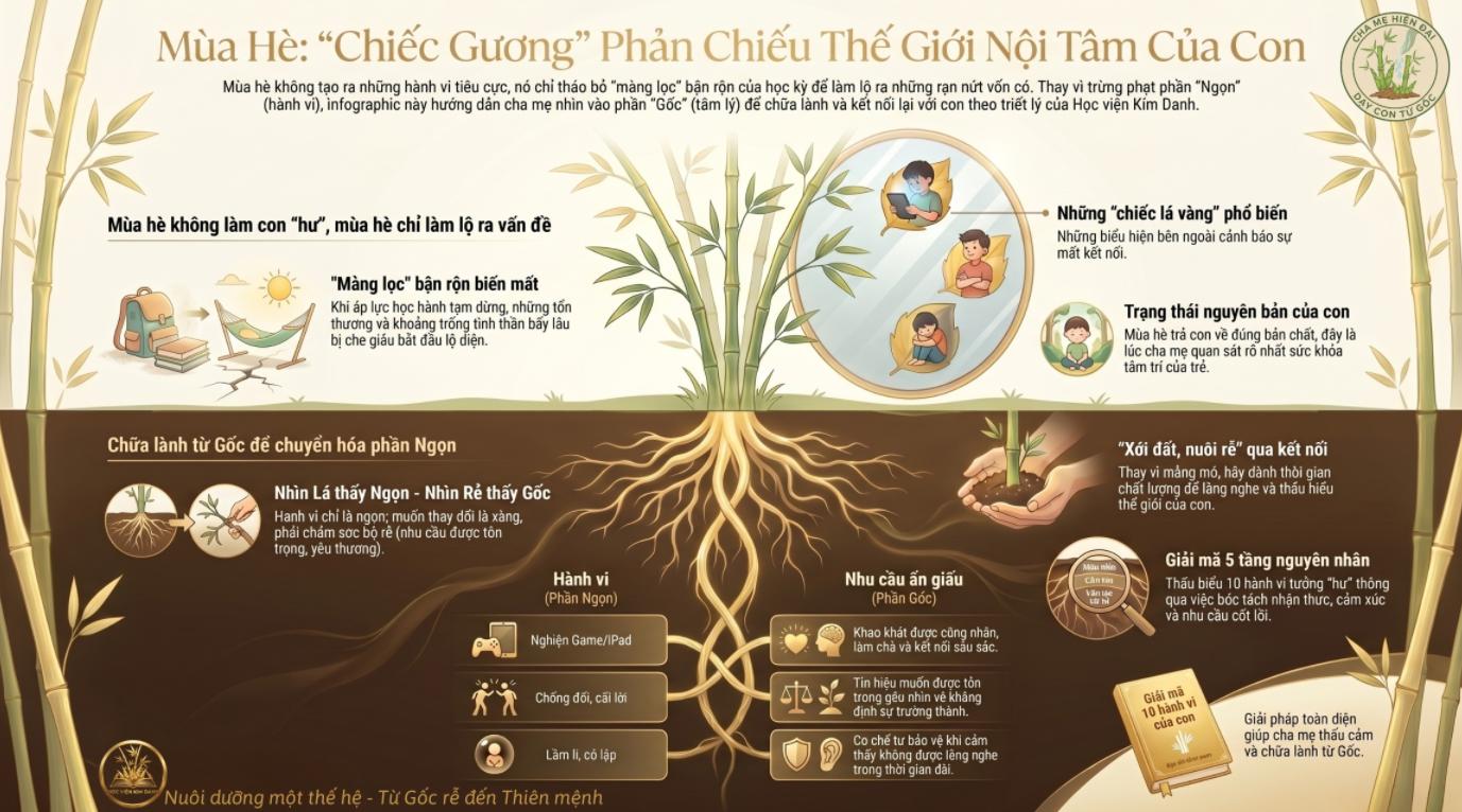 Mùa hè là cơ hội rõ ràng nhất để quan sát con trẻ