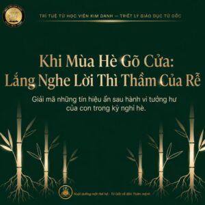Sửa tâm lý cho con mùa hè