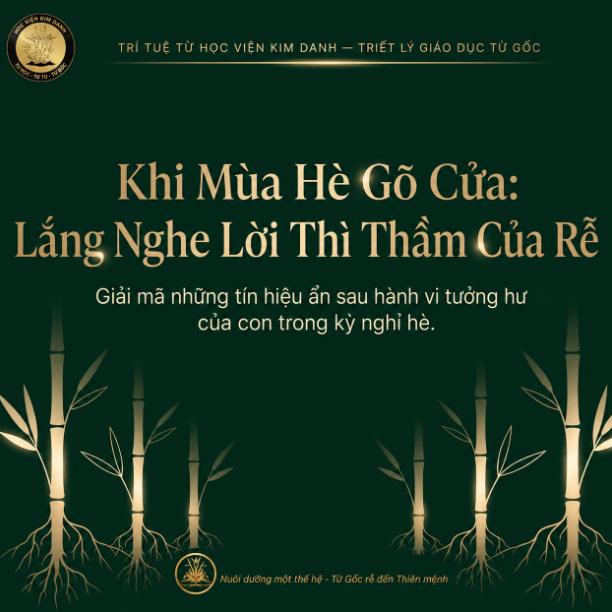Sửa tâm lý cho con mùa hè