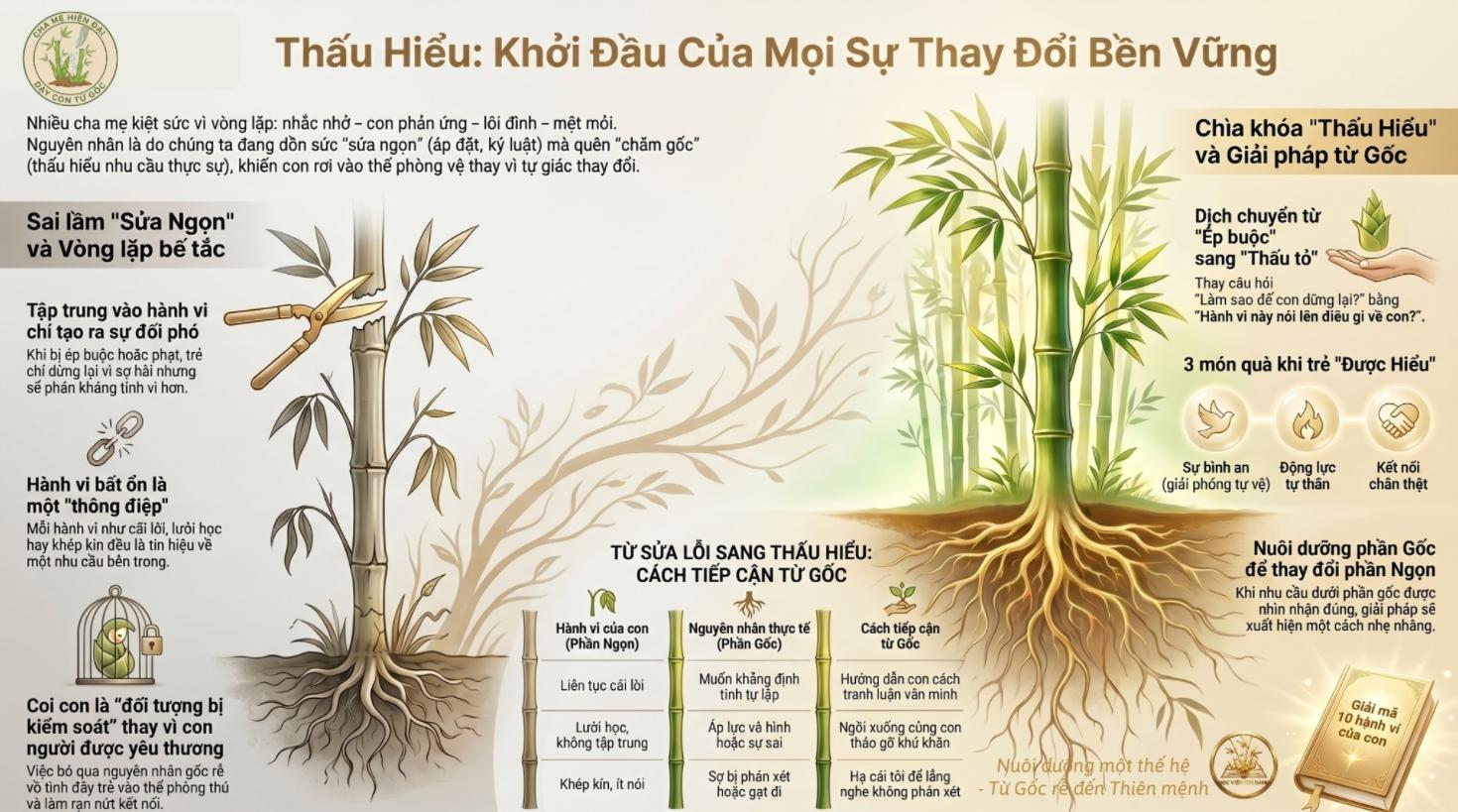Thấu hiểu tâm lý con: Chìa khóa để cha mẹ đồng hành cùng con 8 Giải pháp gieo hạt hy vọng trong đời sống hàng ngày