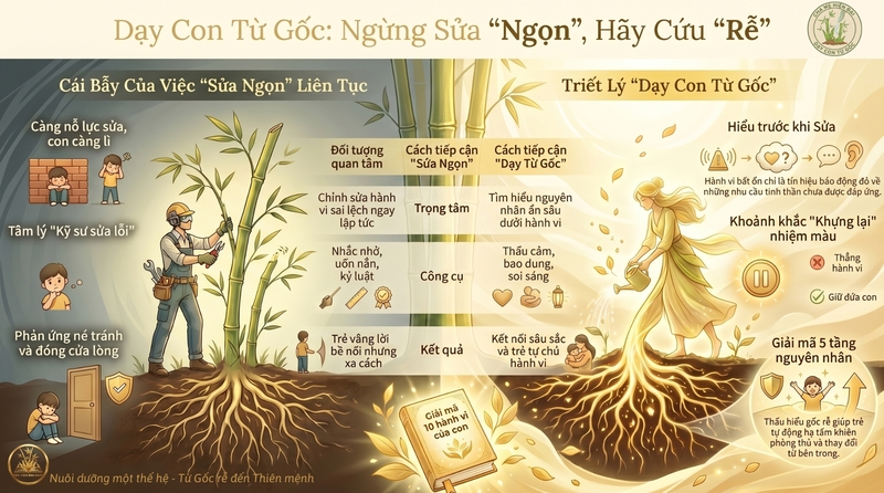 Cái bẫy của việc "Sửa liên tục để con tốt hơn"