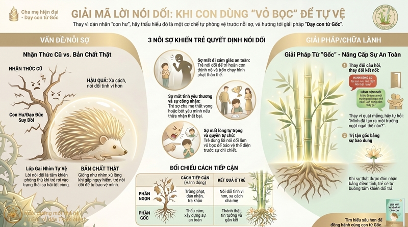 Tại sao trẻ nói dối? Đằng sau lời nói dối của con là gì? 7 Cái bẫy của việc coi "Nói dối là hư"