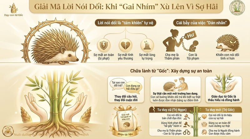 Tại sao trẻ nói dối? Đằng sau lời nói dối của con là gì? 8 Nói dối thường là cơ chế tự bảo vệ